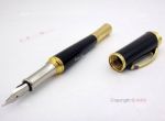 AAA Replica Mont Blanc Princess Fountain Pen Black and Gold
